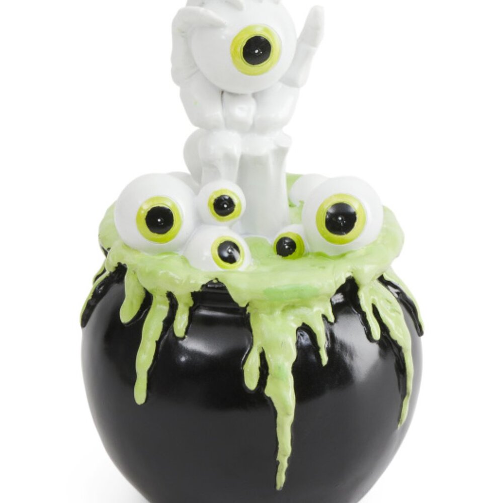 LAB NO 10.31 10.5in Cauldron With Eyeballs - NIB
